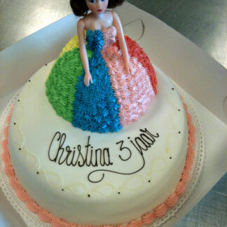 Barbietaart groot