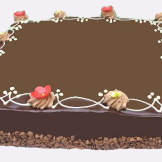 Chocoladetaart vierkant